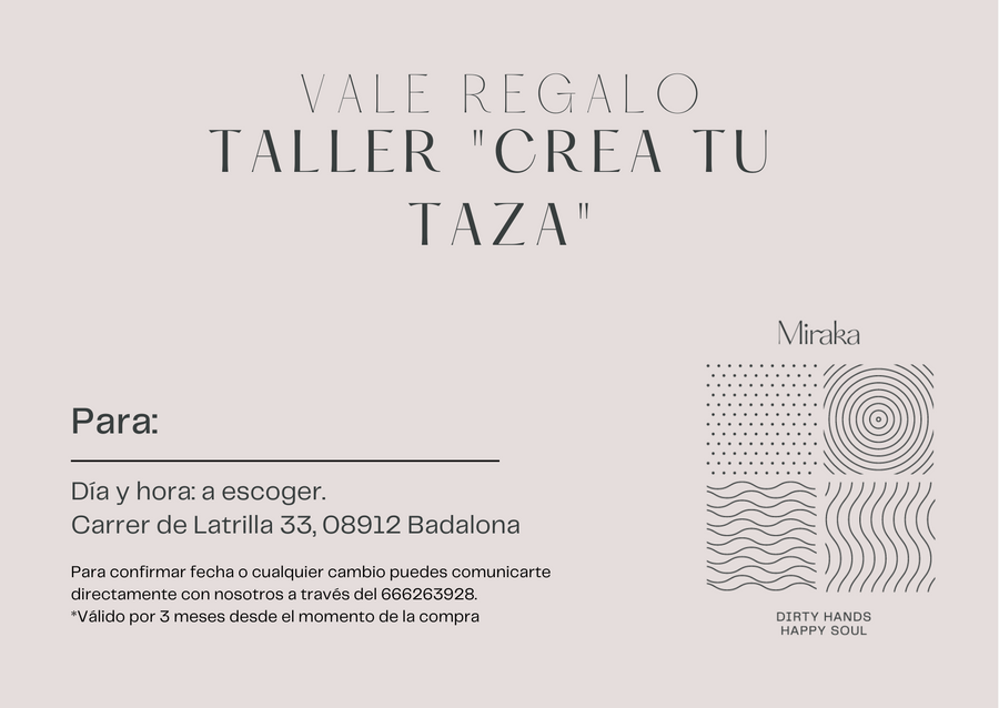 Crea tu taza - Iniciación a la Cerámica